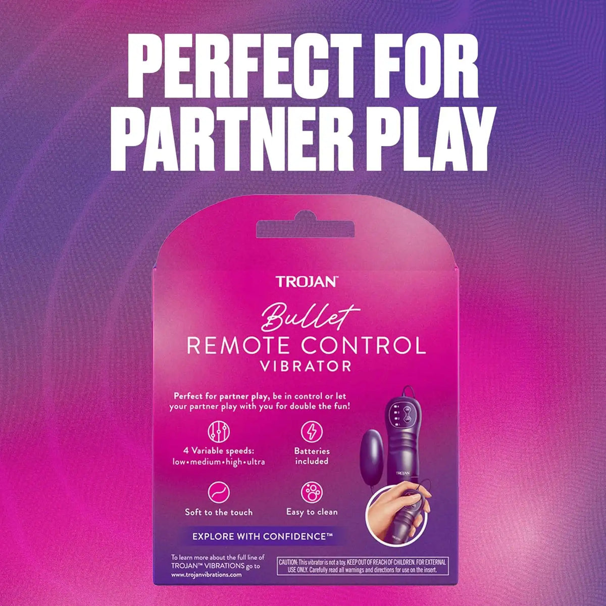 Trojan Vibrations Vibrating Bullet Personal Massager