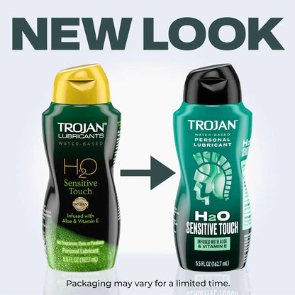 TROJAN H2O Sensitive Touch Water-Based Lubricant, 5.5 fl oz