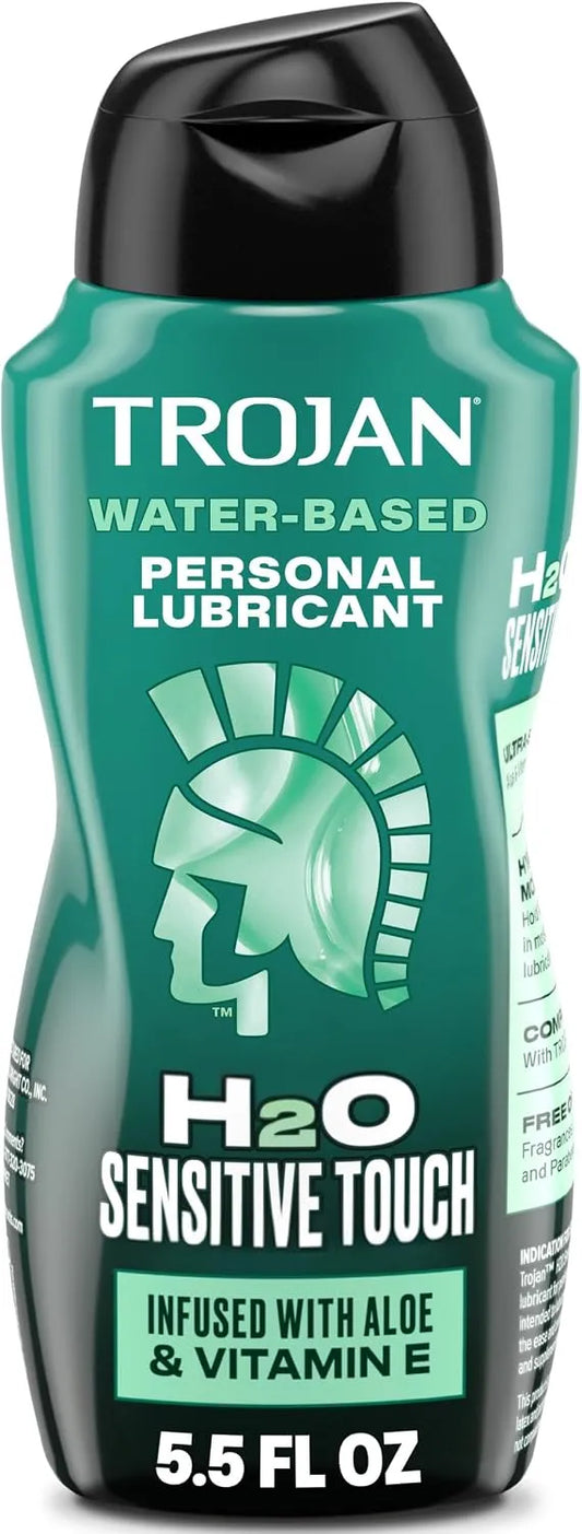 TROJAN H2O Sensitive Touch Water-Based Lubricant, 5.5 fl oz