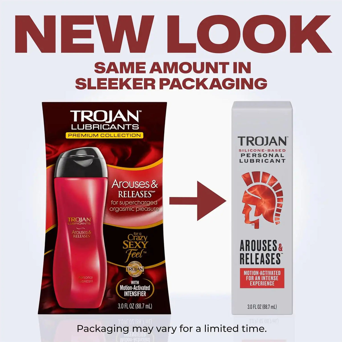 Trojan Arouses & Releases Silicone-Based Personal Lubricant, 3.0 Fl Oz