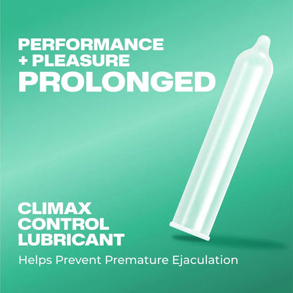 Trojan Extended Pleasure Lubricated Latex Condoms for Men, 12 Count