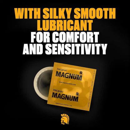 TROJAN Magnum Lubricated Large Condoms, 36 Count Pack