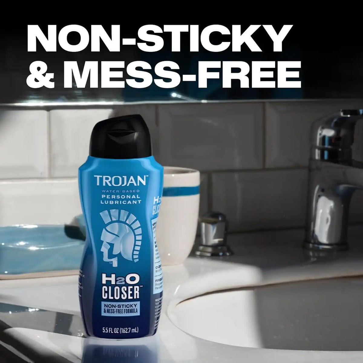 TROJAN H2O Closer Water-Based Lubricant, Personal Lube, 5.5 fl oz