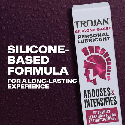TROJAN Lubricants Arouses and Intensifies, Personal Lubricant, Silicone Personal Lube, 3 fl oz