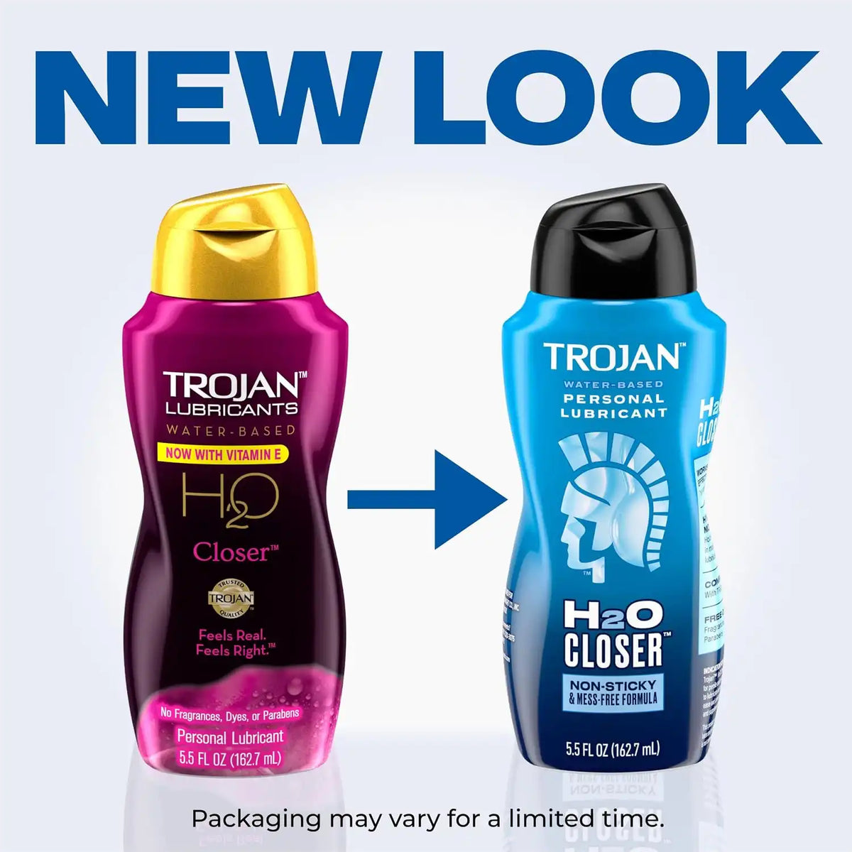 TROJAN H2O Closer Water-Based Lubricant, Personal Lube, 5.5 fl oz