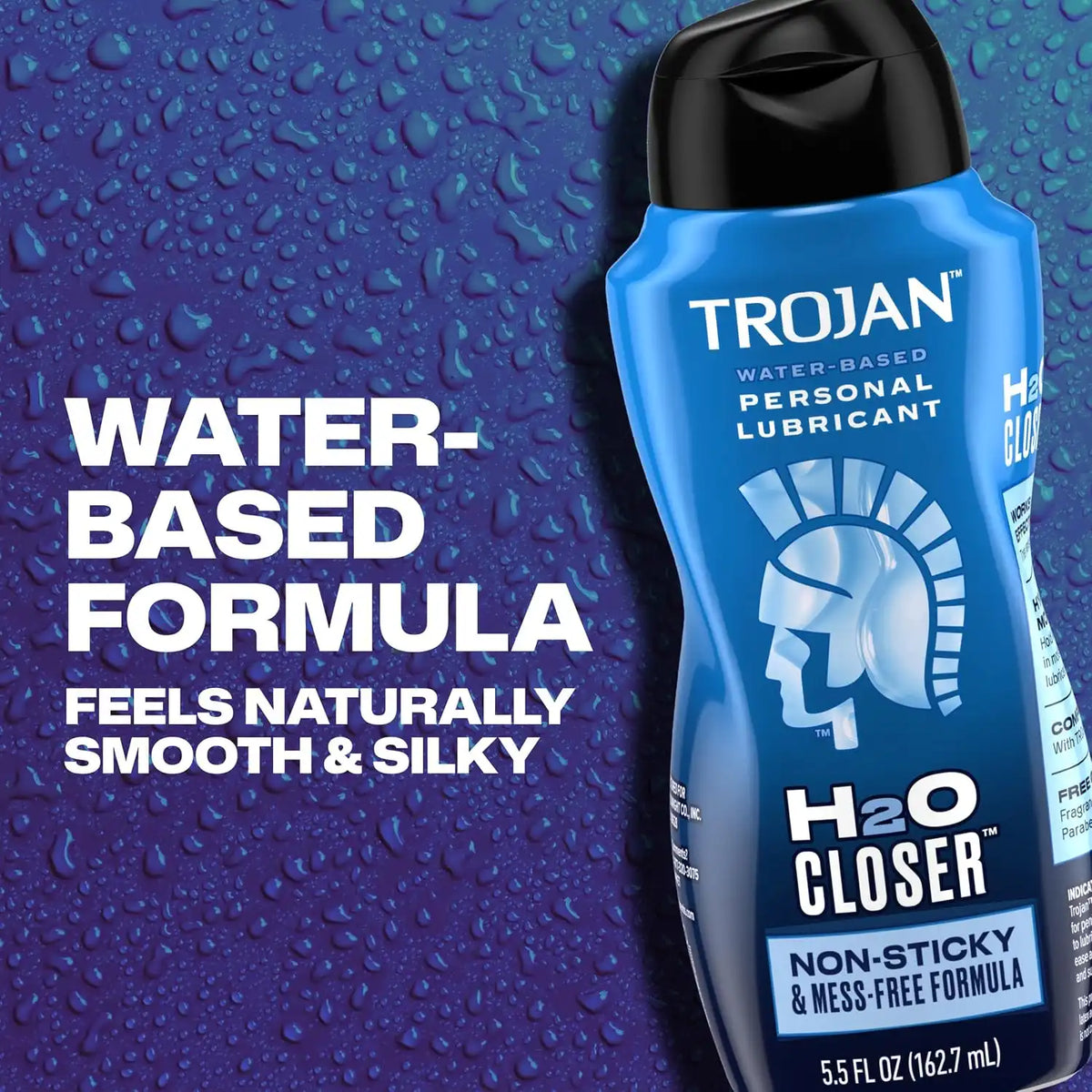 TROJAN H2O Closer Water-Based Lubricant, Personal Lube, 5.5 fl oz