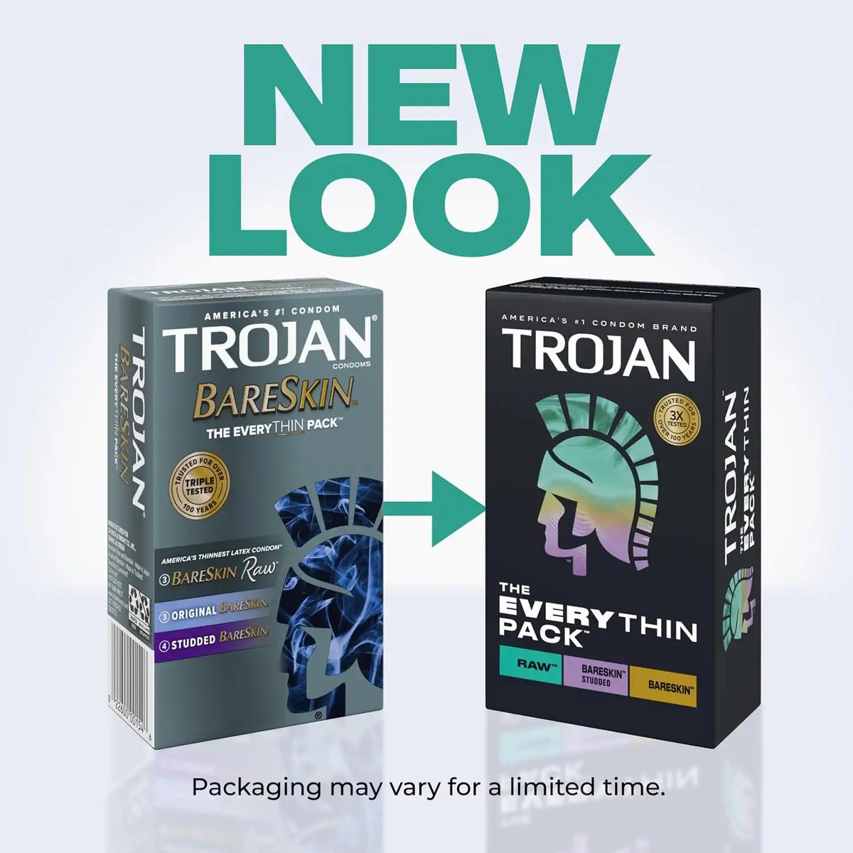 Trojan The Everything Pack Latex Condoms Variety Pack, 24 Count