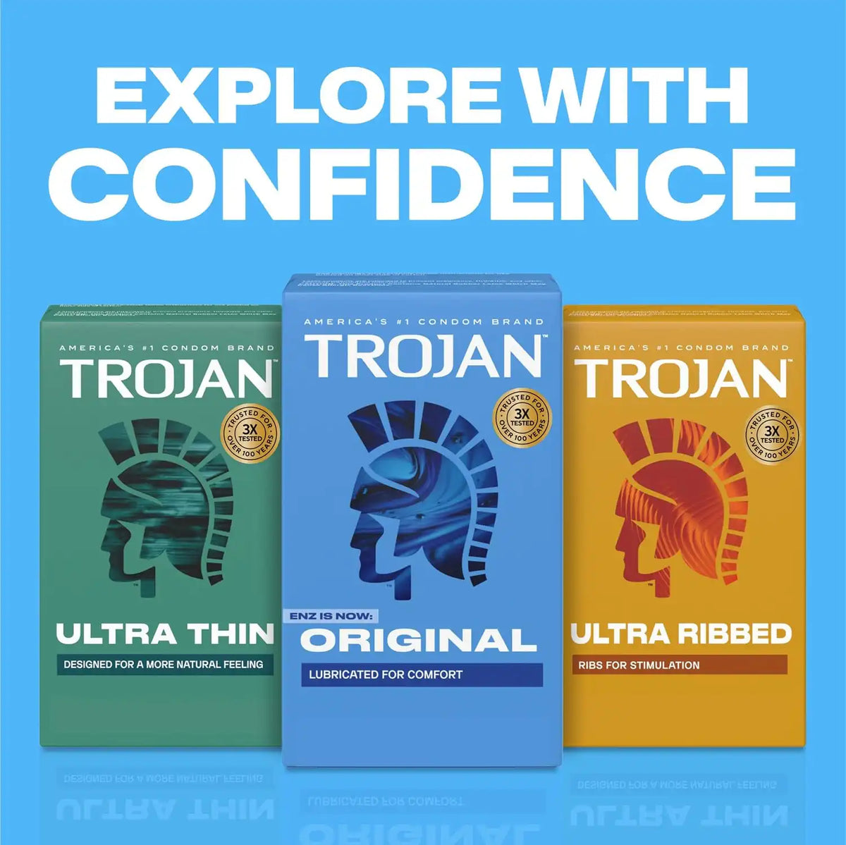 Trojan Original Latex Lubricated Condoms for Men, 36 Count